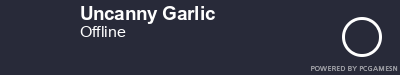 Steam Profile badge for Uncanny Garlic: Get your our own Steam Signature at SteamProfile.com